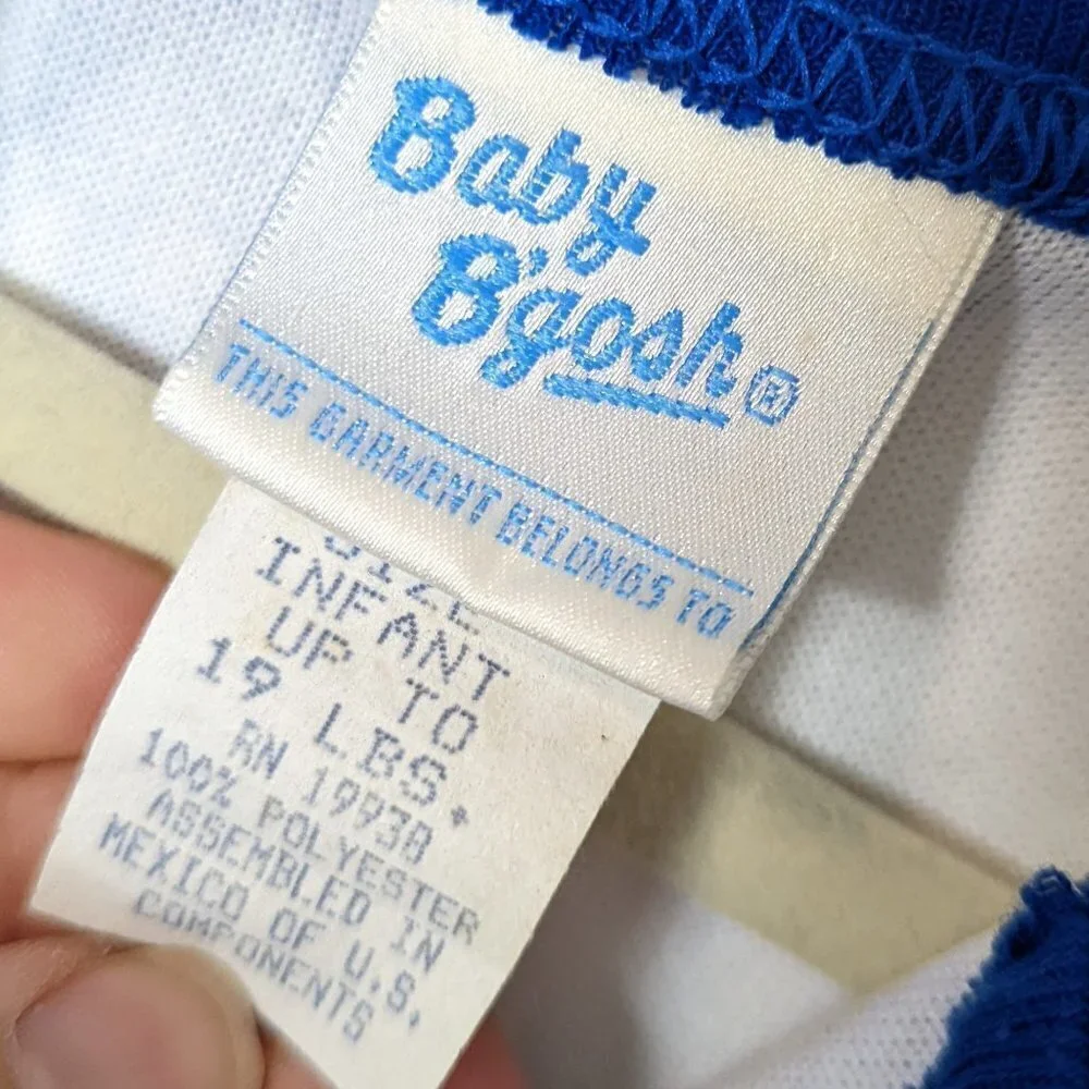 Vintage OshKosh B'gosh Baby One Piece Sleeper Fleece‎